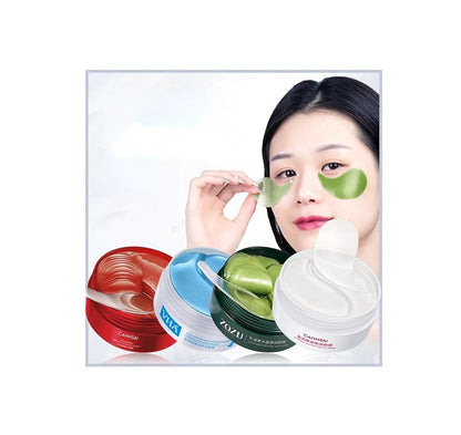 60pcs Eye Mask | Reduces Fine Lines & Wrinkles | Anti Puffiness, Eye Bag Removal, Hydrating & Moisturizing Eye Masks