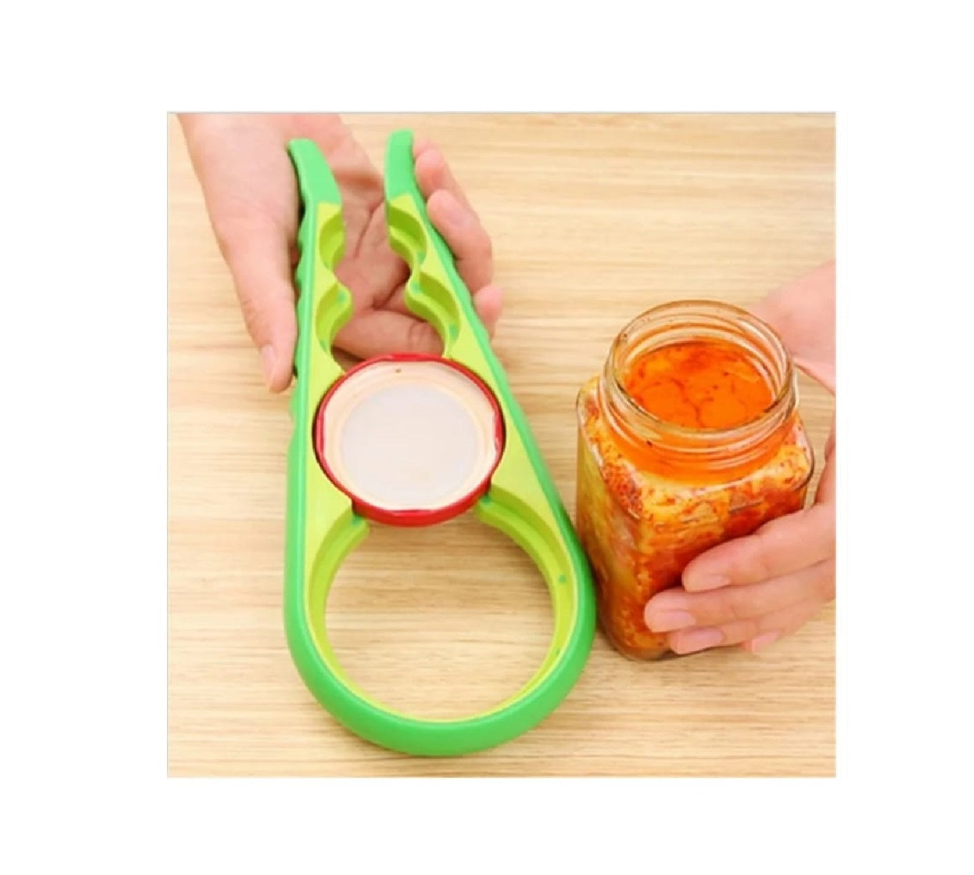 Multifunctional 4in1 Bottle Opener | Non-Slip Jar Lid and Bottle Opener | Labor-Saving Can Opener for Kitchen Use