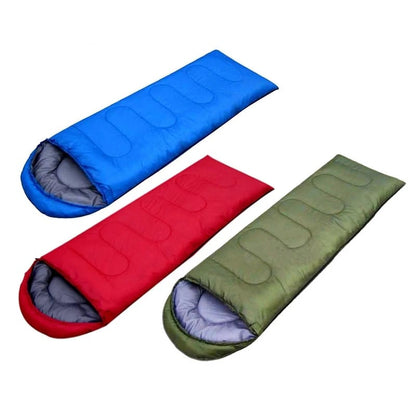 High Quality Portable Foldable Cotton Camping Sleeping Mat Bag | 20~10 Degree Envelope Style | Waterproof, Thick Outdoor Camping Mats Sports, Camping, Hiking | Available in Green, Red, Blue | 210cm x 75cm