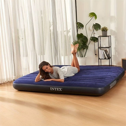 Intex Inflatable Mattress with Free Electric Pump | Multiple Sizes Available: 2.5x6 ft, 3x6 ft, 4x6 ft, 5x6 ft, 6x6 ft