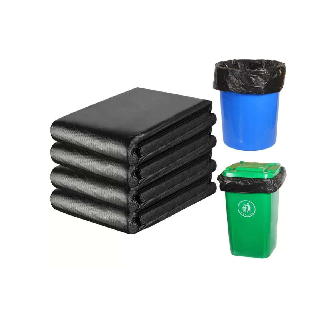 50pcs Disposable Garbage Bags | Heavy  Duty 70x80cm Trash Bags for Waste Disposal