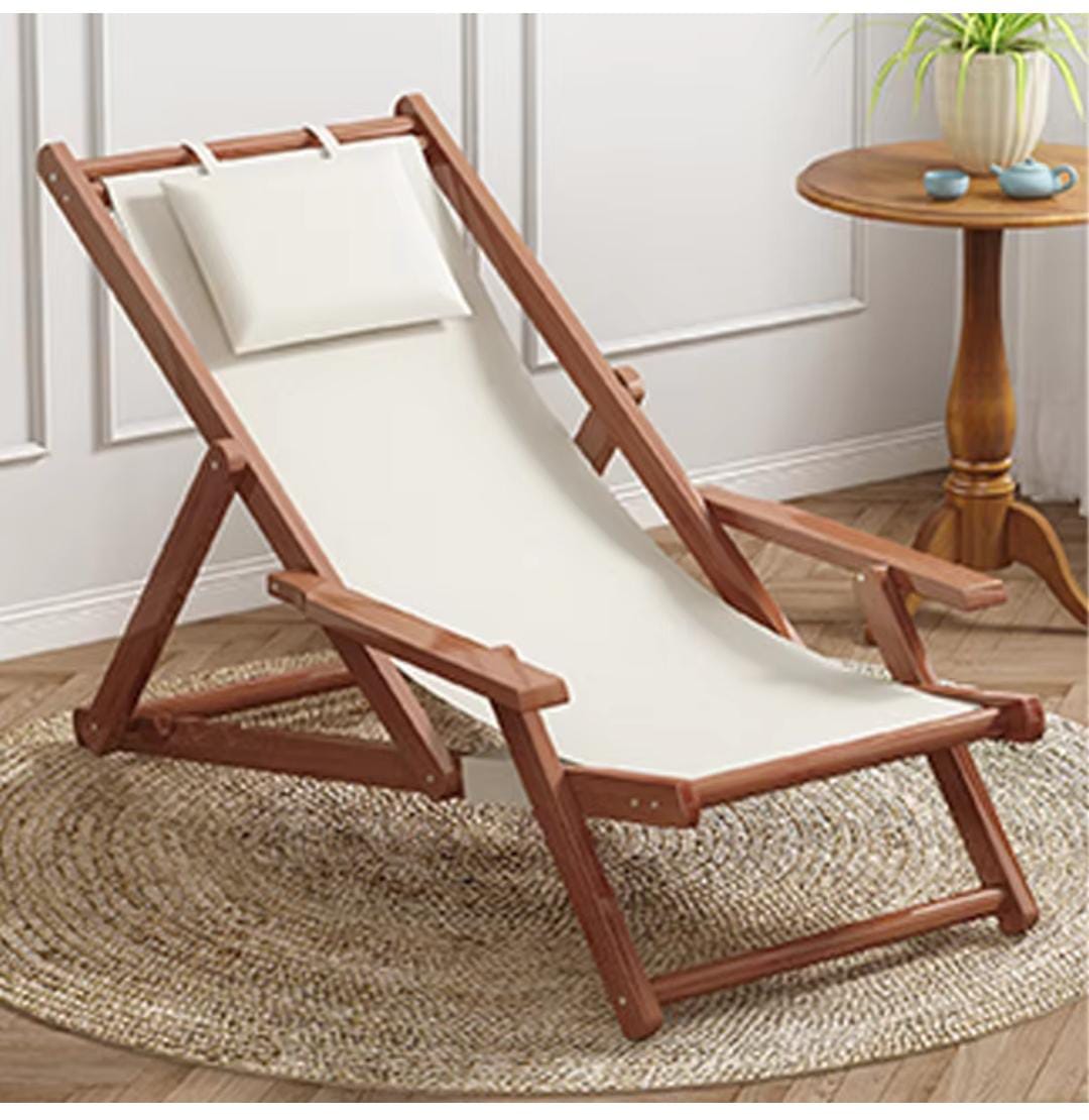 POWRZZZY Folding Lawn Lounge Chairs | Outdoor Chaise Lounge Chair with Adjustable Backrest & Wide Armrest | Perfect for Garden, Patio, Poolside, Beach, Porch