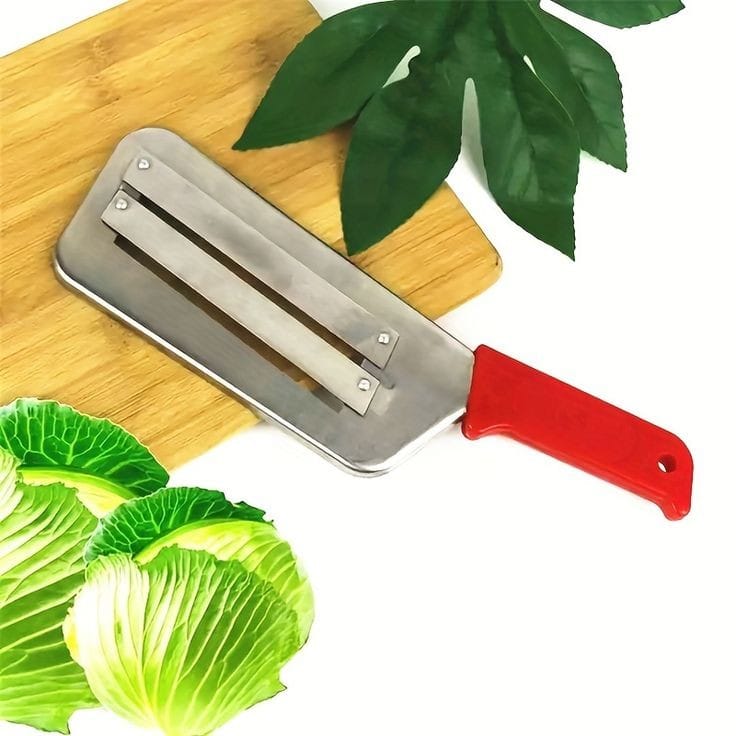 Stainless Steel Vegetable Shredder | Dual Blades with Non-Slip Handle for Easy Cutting