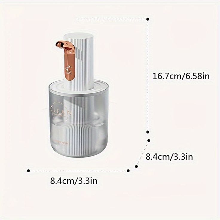 Automatic Soap (Foam) Dispenser | Rechargeable Touchless Foam Dispenser | 1200mAh Battery with Type-C Charging