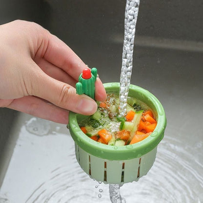 Cactus Kitchen Sink Strainer | 7.8 x 6.8 x 8.5 cm | Food-Grade PP Material | Prevents Clogs