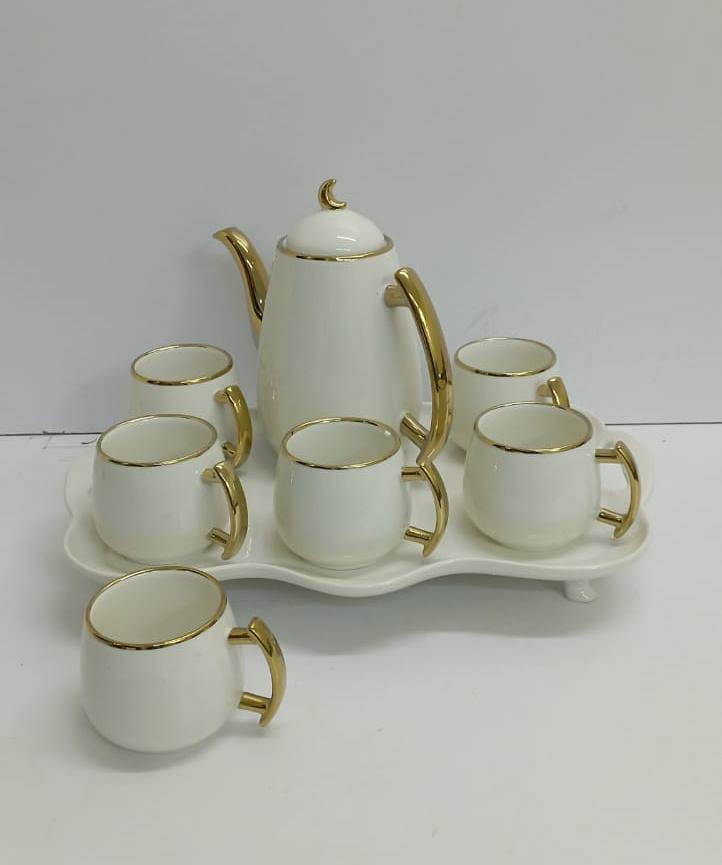 8in1 Nordic Tea Set | Elegant Kettle & Cups | 1.3L Kettle & 320ml Cups