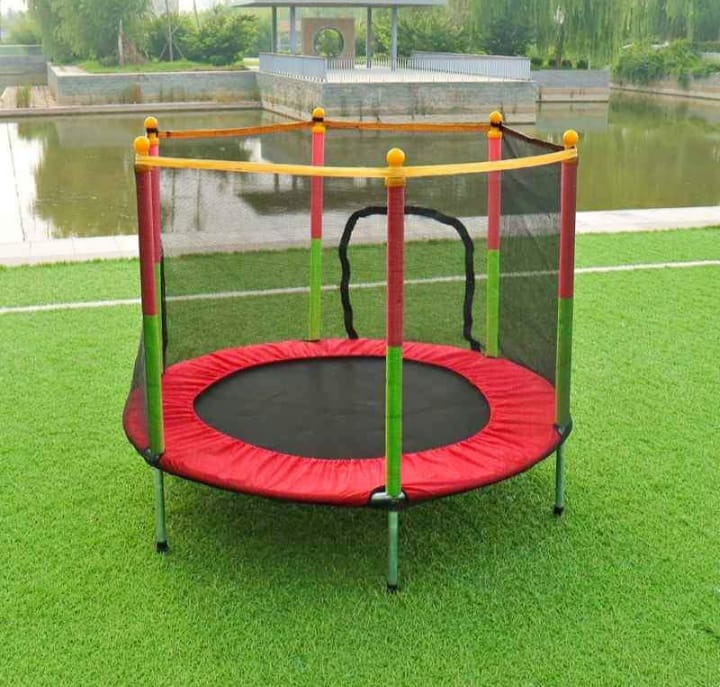 Kiddies 5ft Trampoline for Kids & Adults | Fun Fitness Equipment