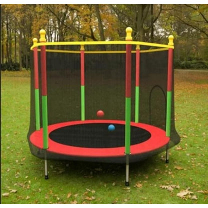 Kiddies 5ft Trampoline for Kids & Adults | Fun Fitness Equipment