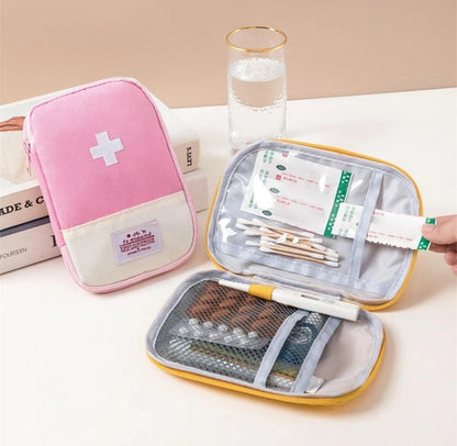 Portable First Aid Pouch | Medicine & Pills Travel Bag