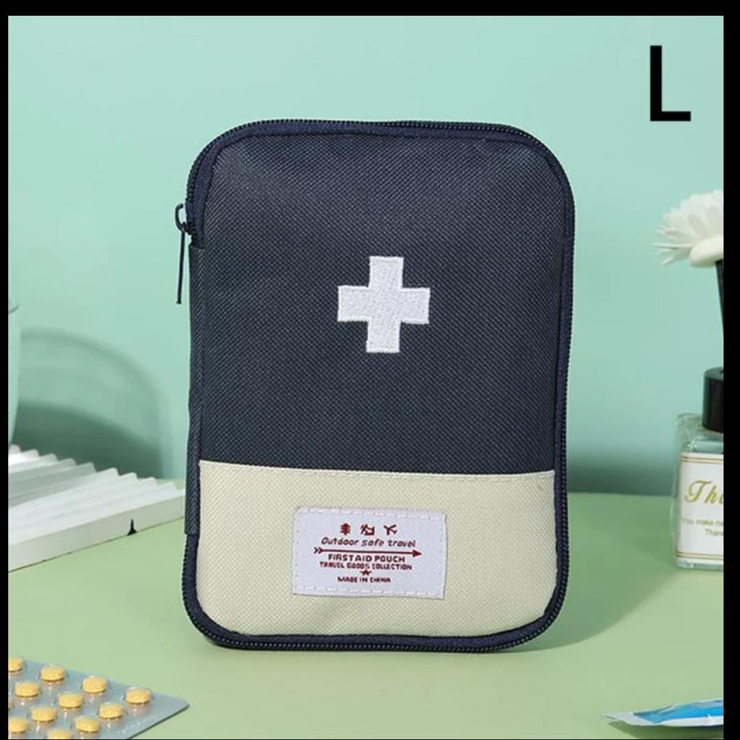 Portable First Aid Pouch | Medicine & Pills Travel Bag