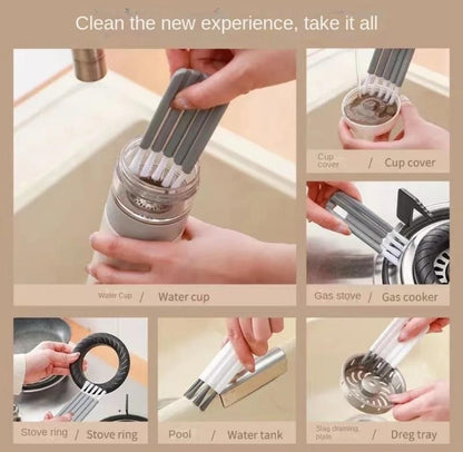 Multifunctional Flexible Gap Brush | Soft Bristles Cleaning Brush Kitchen Tool for Hard to Reach Areas