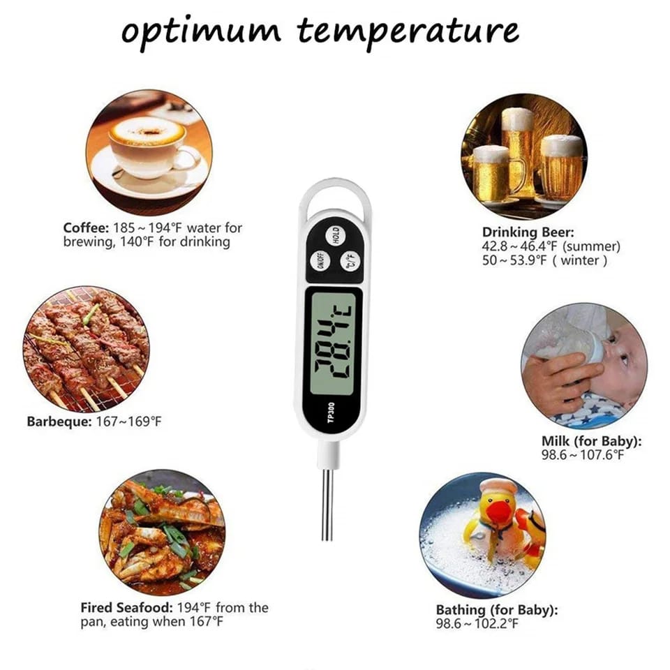 Kitchen Digital Food Thermometer | Multi-Usage Pen-Style Cooking Thermometer for Accurate Temperature Measurement