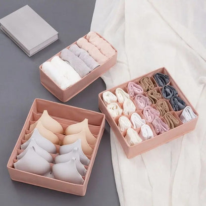 3pcs/Set Underwear Bra Organizer Storage Box | Drawer Closet Organizers Divider Boxes