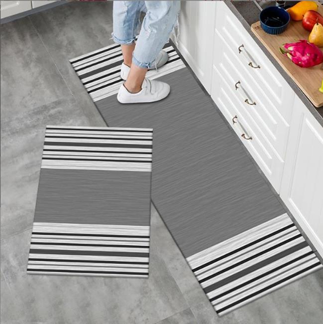 Kitchen Mats | Absorbent and Skid-Resistant Base | Set of 2 | Big Size: 120 cm x 40 cm Small Size: 60 cm x 40 cm