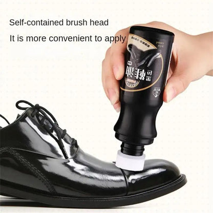 100ml Sponge Head Shoe Polish Detergent | Black Leather Shoes Nourishing Polish | Colorless Universal Leather Maintenance Oil