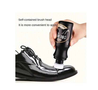 100ml Sponge Head Shoe Polish Detergent | Black Leather Shoes Nourishing Polish | Colorless Universal Leather Maintenance Oil