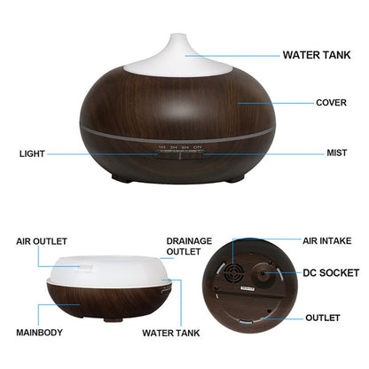 Electric Aroma Diffuser | Essential Oil Diffuser, Air Humidifier, Ultrasonic with Remote Control