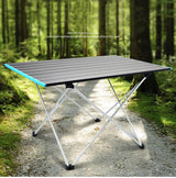 Foldable Top Notch Quality Mini Camping Tables | Aluminum Roll Up Picnic Table with Carry Bag | 58x42x38cm & 68x46x40cm