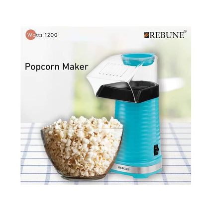 Rebune Popcorn Maker | Electric Stand Up Hot Air Circulation Mini Popcorn Maker Machine | 1200W