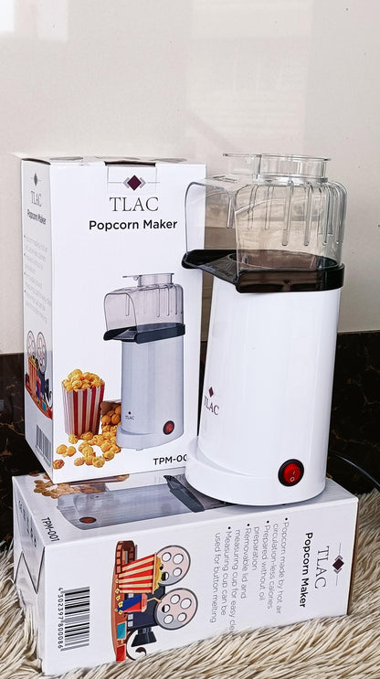 Automatic Mini Popcorn Machine | Electric Hot Air Popcorn Maker for Home Use | Plastic Snack Maker