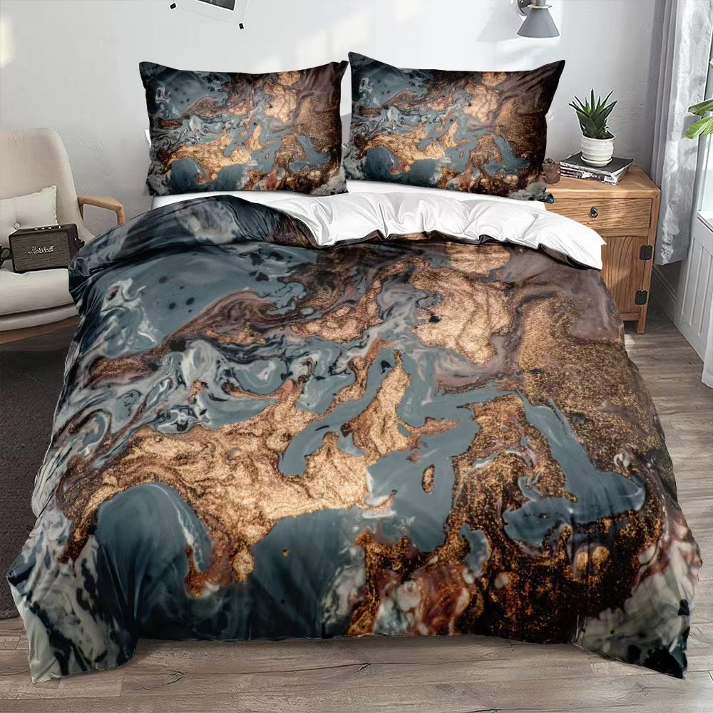 3 in 1 Duvet Cover Set | Size 6x6 ft | Includes 2 Pillowcases