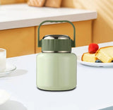 Unbreakable Portable Insulated Thermo Food Flask | 600ml | Keeps Food Hot or Cold | Available in Black, Pink, White & Green