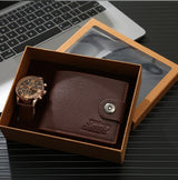 Men’s Classic Watch and Wallet Gift Set | Elegant Accessories for Business & Casual Style