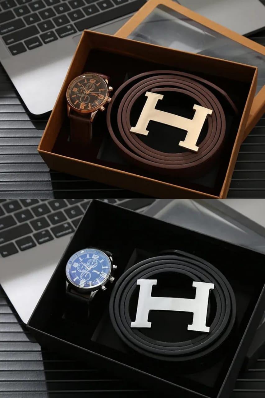 Men’s Exquisite Watch, Belt Business Gift Set | Perfect for Special Occasions