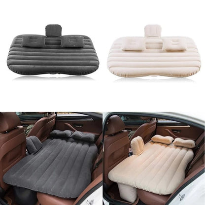 Inflatable Car Mattress for Road Trip | Air Bed for Back Seat Travel | Blow-Up Car Mattress for Truck & SUV Camping | Includes Pump | Universal Fit