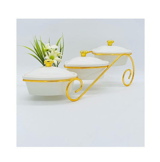 Floating Snack Bowl Love | Elegant White Ceramic Centerpiece for Snacks and Treats