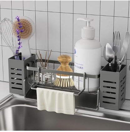 Stainless Steel Self Draining Sink Draining Rack | Durable Kitchen Organizer for Efficient Drying