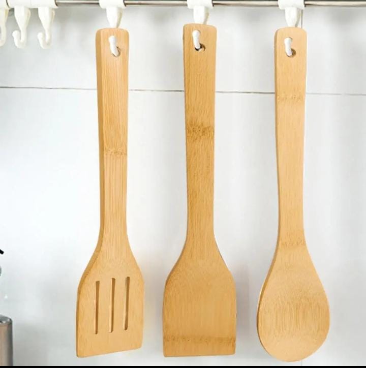 5in1 Bamboo Mwiko Set | Eco-Friendly Cooking Utensils | Versatile Kitchen Tools