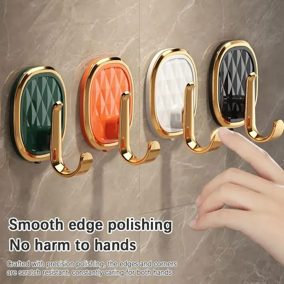 1pc Luxury Punch Free Multifunctional Wall Hook | Creative Non Punch Sticky Hook for Backpacks, Coats, and Household Use