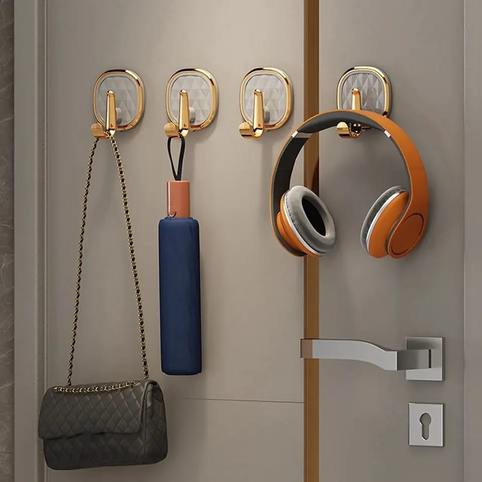 1pc Luxury Punch Free Multifunctional Wall Hook | Creative Non Punch Sticky Hook for Backpacks, Coats, and Household Use