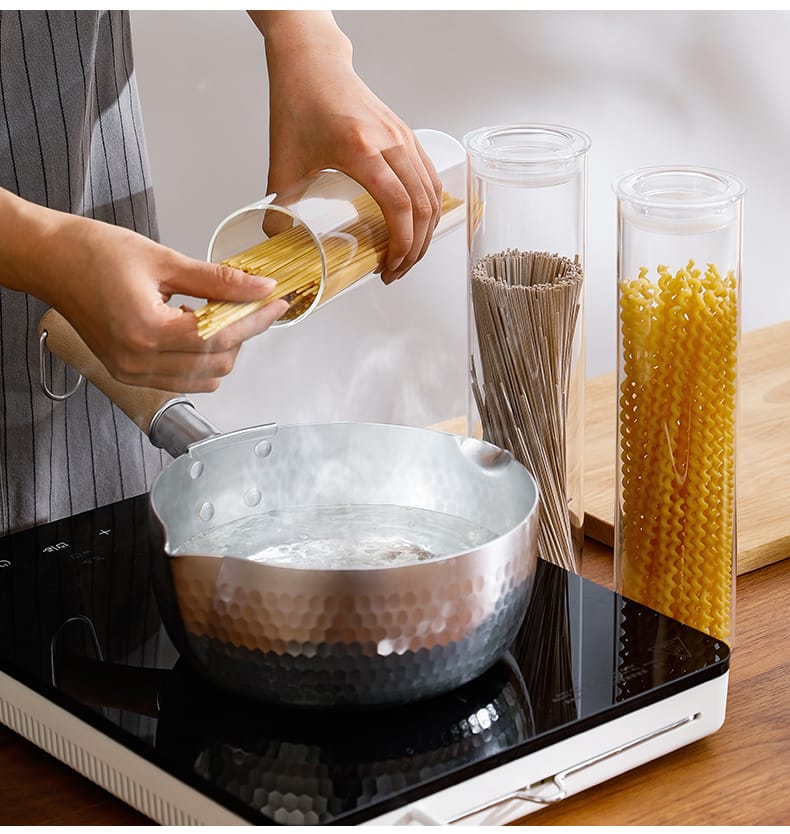 Food Storage Container | Sealed Glass Jar for Kitchen | Refrigerator Storage Canister for Tea, Coffee, Pasta, and Candy