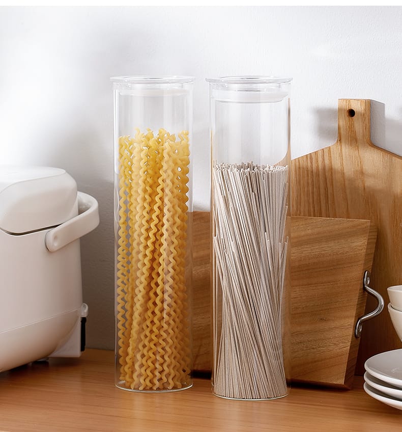 Food Storage Container | Sealed Glass Jar for Kitchen | Refrigerator Storage Canister for Tea, Coffee, Pasta, and Candy