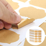 80pcs Pantry Stickers/Organizing Labels | Black & Brown | 3.5x5.5 cm | Includes Pen