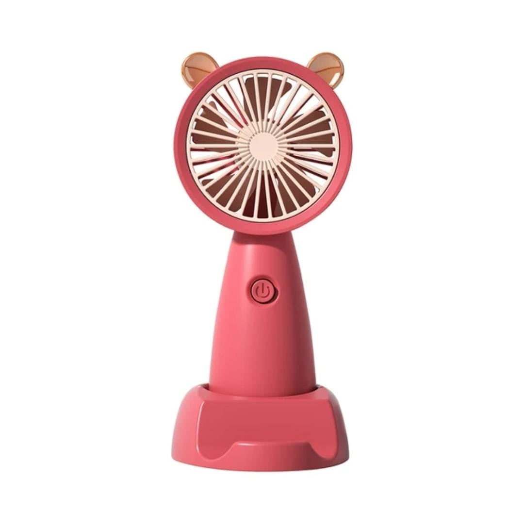 Handheld USB Mini Fan | Portable USB Charging Fan with Stand & Phone Holder | Creative Mini Pocket Fan