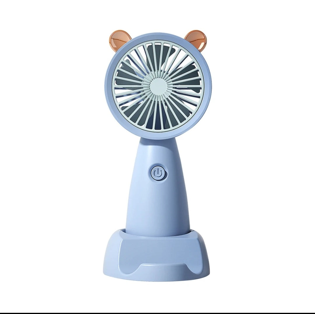 Handheld USB Mini Fan | Portable USB Charging Fan with Stand & Phone Holder | Creative Mini Pocket Fan