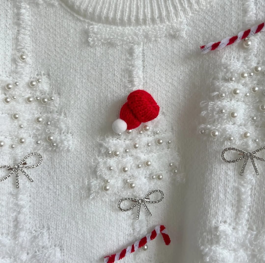 High Quality Adult Christmas Sweaters | Festive Red & White Holiday Knitwear