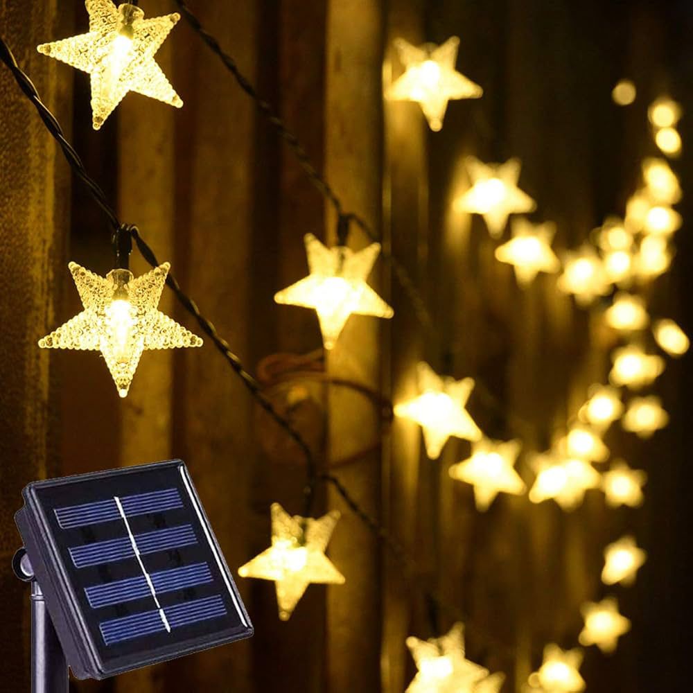 Outdoor Garden Solar Lights | 12M Christmas Solar String Light | 100 LED Lights for Festive Decor