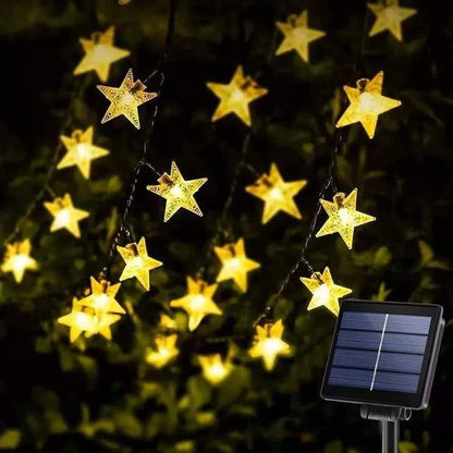 Outdoor Garden Solar Lights | 12M Christmas Solar String Light | 100 LED Lights for Festive Decor