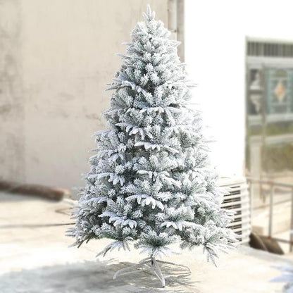 Automatic Artificial Snowy Flocked Christmas Tree | Big Christmas Tree for Festive Decor | 4ft, 5ft, 6ft Sizes