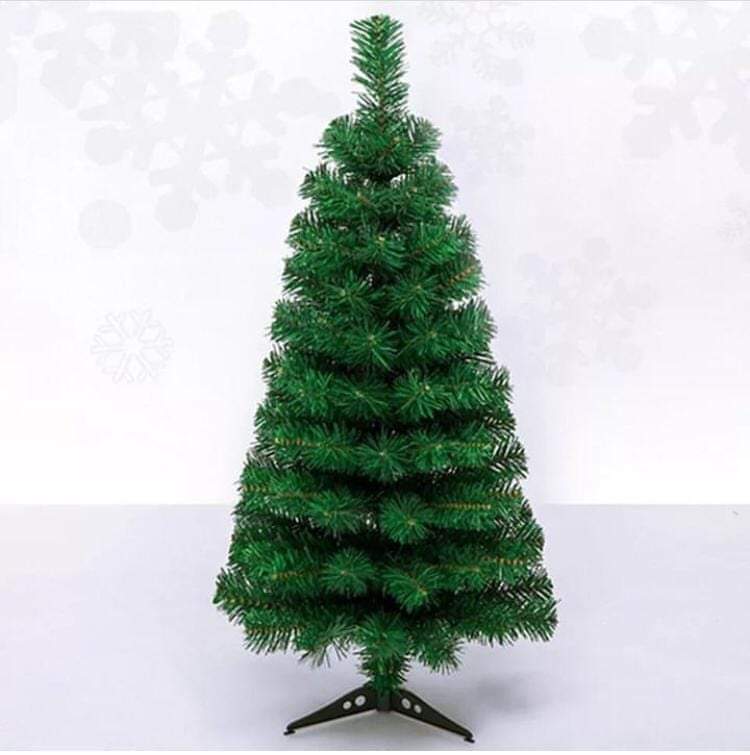 PVC Green Christmas Tree with Metal Tripod Stand | Luxury Cyprus Christmas Tree | Available in 3ft to 7ft Sizes