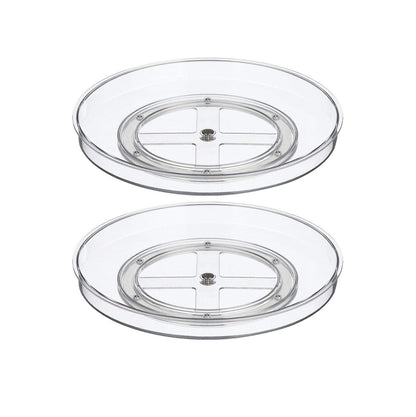 Lazy Susan 360° Rotating Bathroom Organizer Durable ABS Material, 36x25x26cm, Space Saving Storage Solution