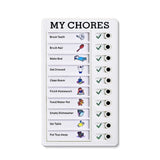 Plastic Kids' Chore Checklist Board | Daily Task Organizer for Home & Office | 12x20 cm Durable Plastic