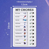 Plastic Kids' Chore Checklist Board | Daily Task Organizer for Home & Office | 12x20 cm Durable Plastic