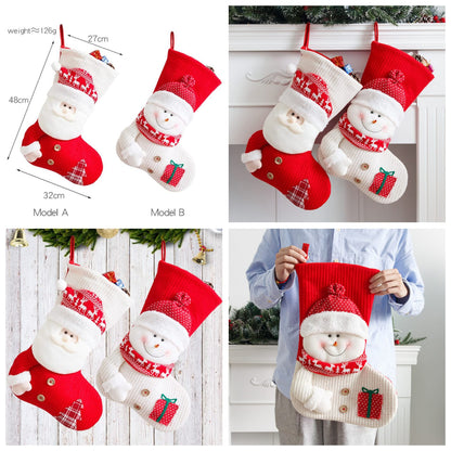 Large Christmas Stocking Socks | Festive Home Decoration | Christmas Tree Ornament