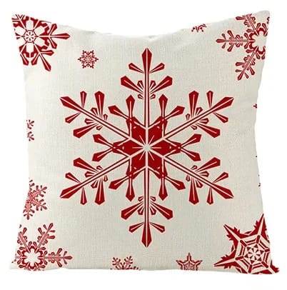 1pc Santa Claus Printed Christmas Cushion Cover | 45x45cm Pillow Case | Festive Home Decor