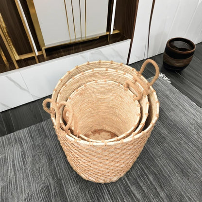 Handmade Stackable Baskets (Set of 3) | Durable Storage Solution